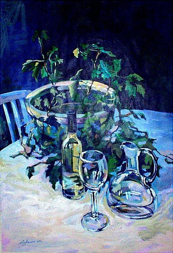 Kitchen table.