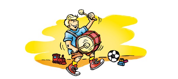Boy with kettledrum