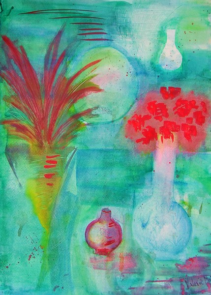 Vases and Moon