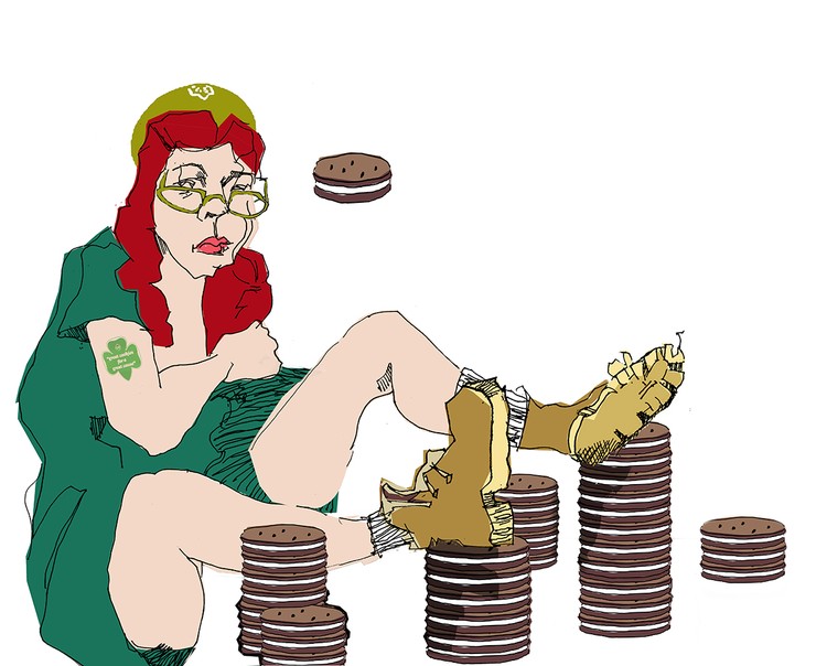 girl scout pigtail 