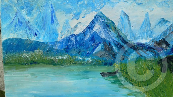 the blue
