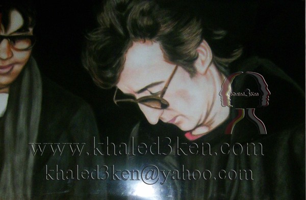 DRAWING PORTRAIT JOHN LENNON AND BEATLES LIFE STORY AND MARK DAVID CHAPMAN KHALED3KEN (16)