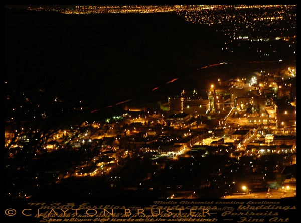 Night Shot of Denver Area from Lookout Mountain