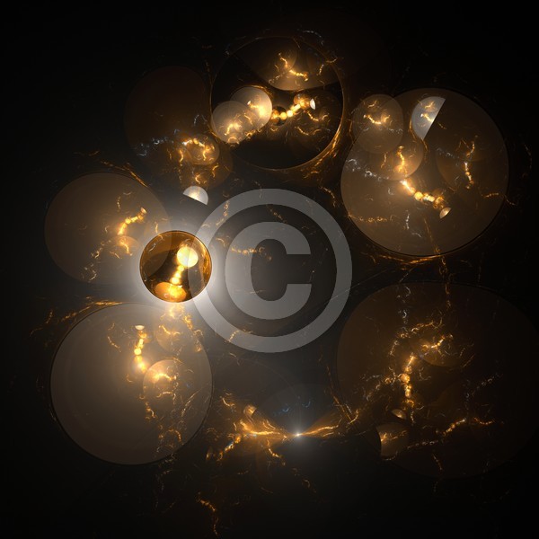 Worlds Collide Abstract Fractal Design
