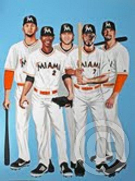MIAMI MARLINS 2012 by DON HALL