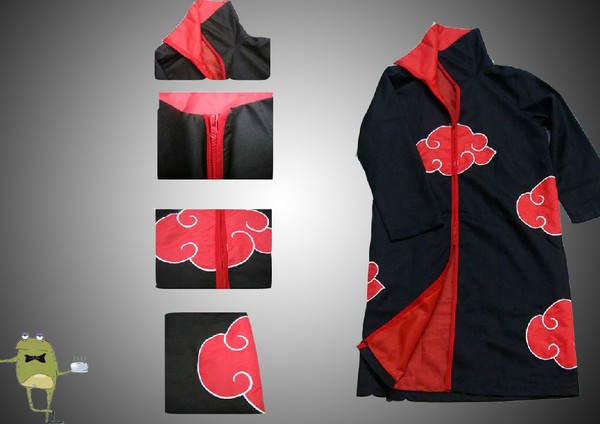 Naruto Costumes Akatsuki Cosplay Cloak Coat