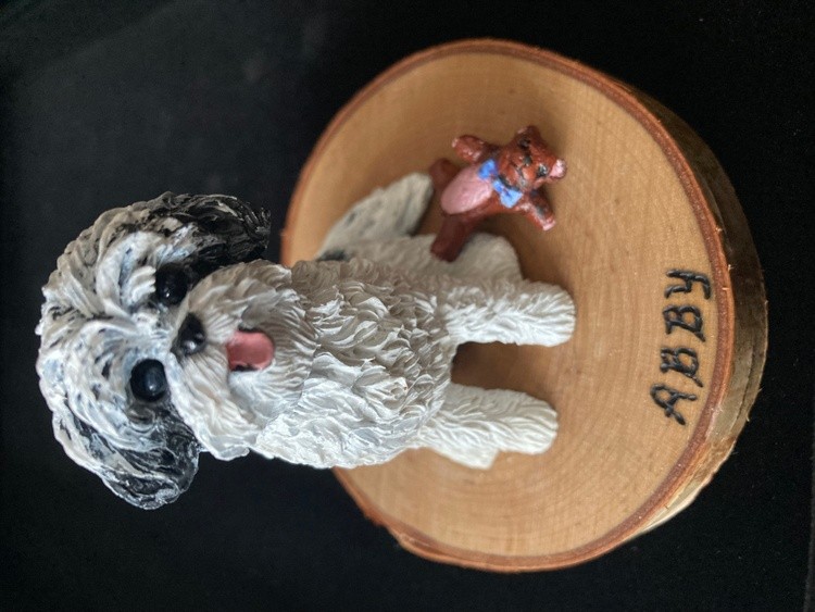 Custom dog sculpture