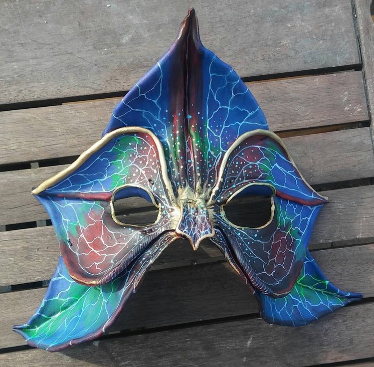 Leather Orchid Mask