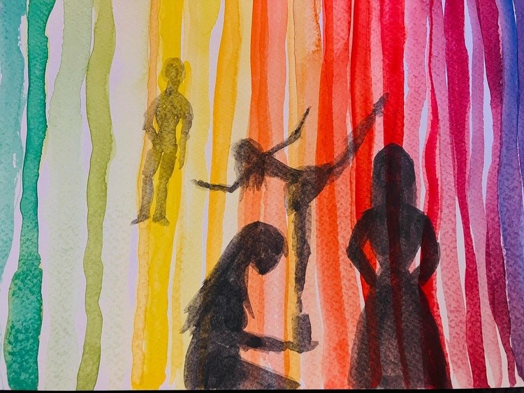 justart humanfigurines in watercolor 