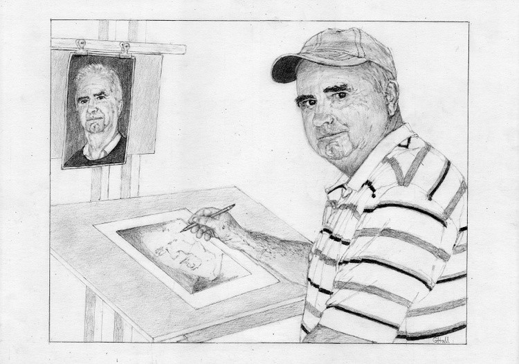 Drawing a Self Portrait 