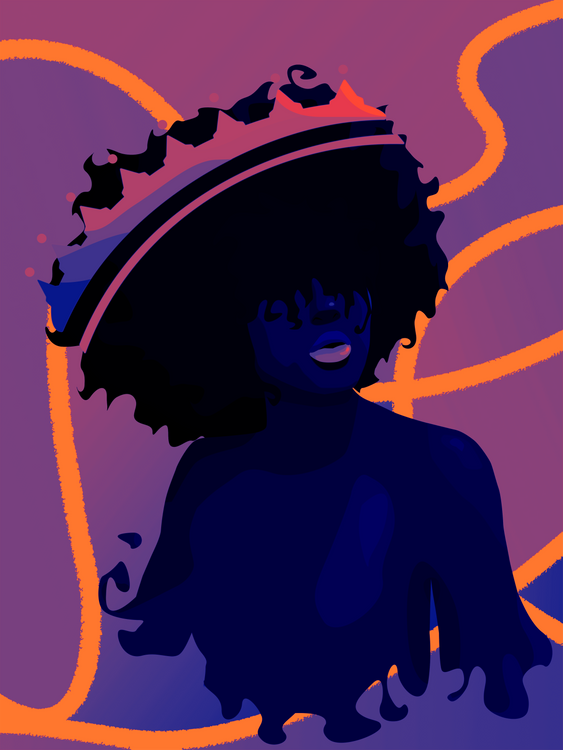 Woman Art Prints Afro Woman Art Prints Senset