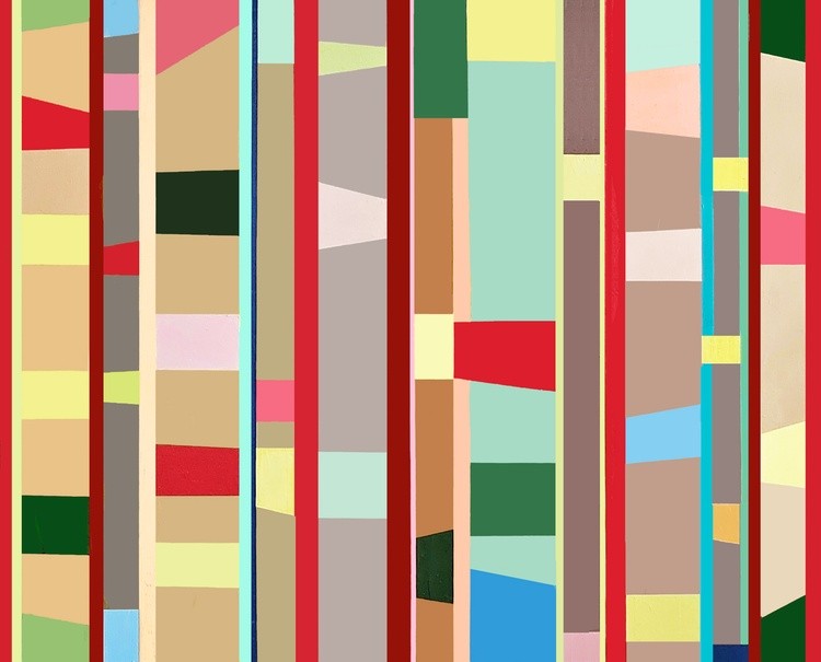 Vanessa Ryan - Prism Series - June - Acrylic on Canvas - 24x30x1