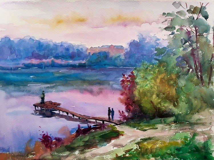 Evening by the Reservoir