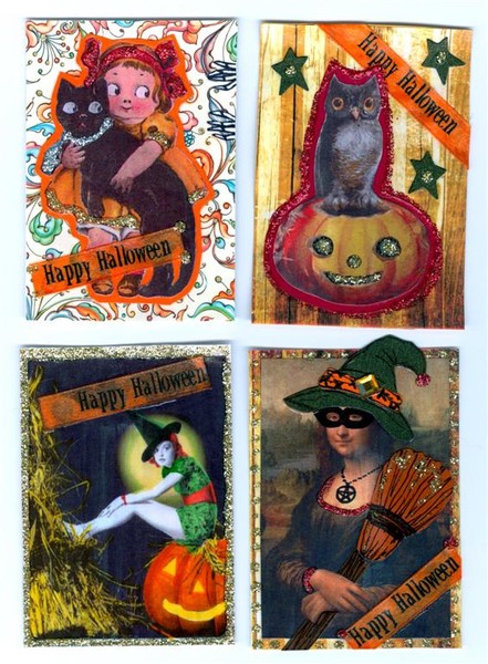 Halloween ATCs