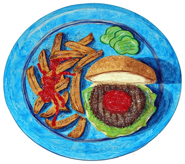 Blue Plate Special 2 (Burger & Fries)