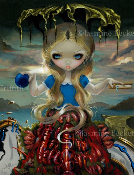 Alice in a Dali Dress