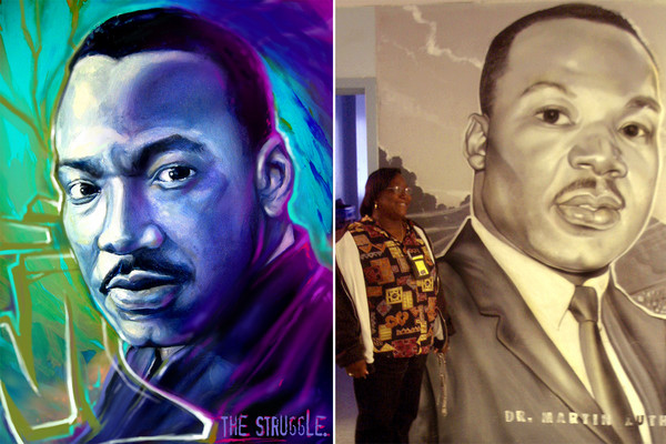 DR. KING'S REPUTATION - various painted portraits