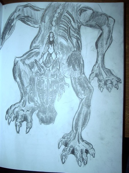 crawling lizard/dragon