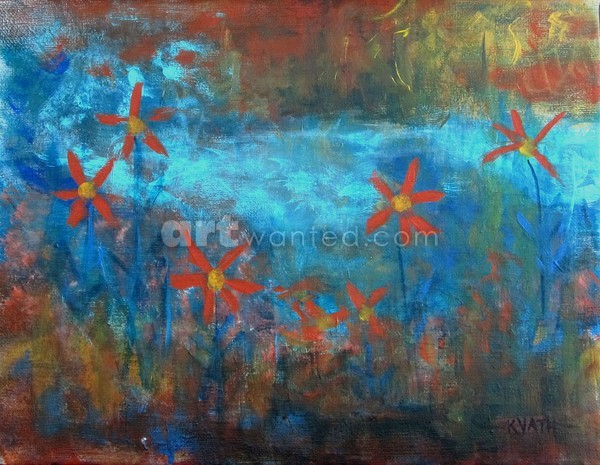 Pinwheels 11x14 Acr on Can 9 2014