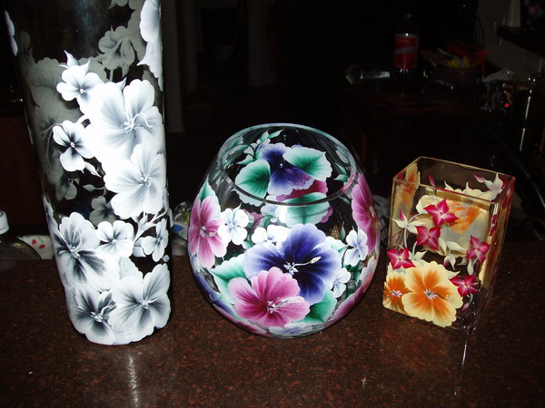 Florals on Glass