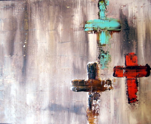 3 Colored Crosses