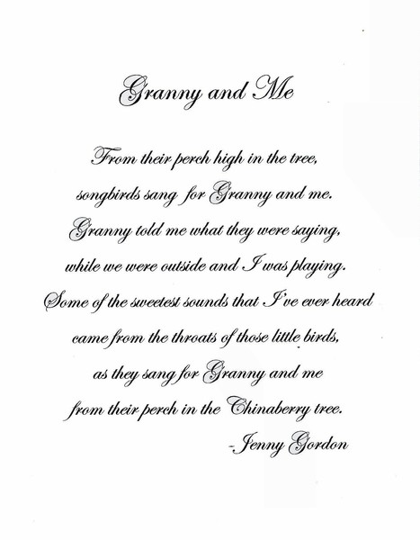 Granny and Me - POEM by Virginia Gordon | ArtWanted.com
