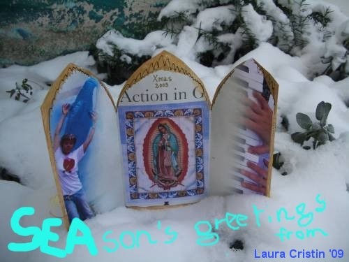 SEAson's greetings 1 (Portable altar on snow)