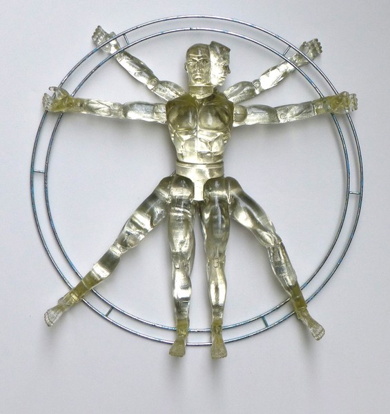 Vitruvian Man (on white, 2012)