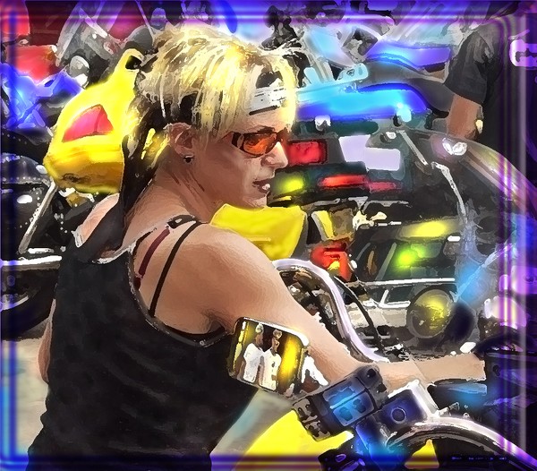 BIKER BEAUTY IN STURGIS