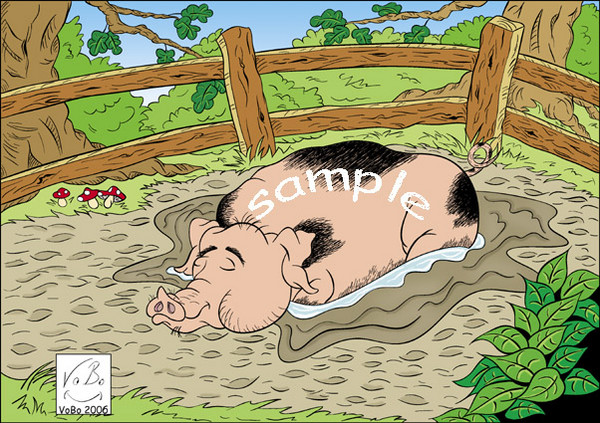 Happy pig