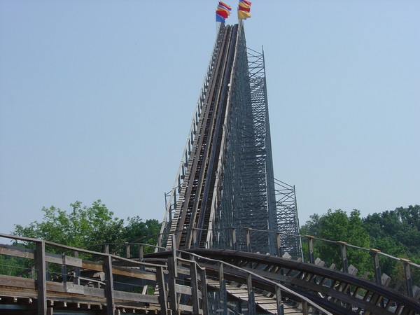 NUMBER 1 WOODEN ROLLER COASTER.