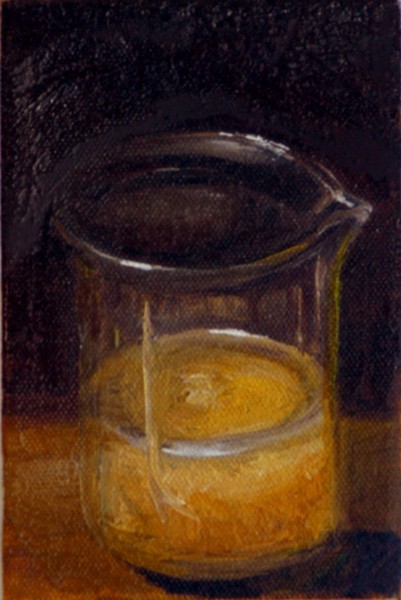 Beaker of Meyer Lemon Juice and Pulp