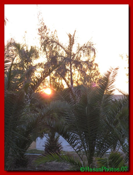 The sun in between