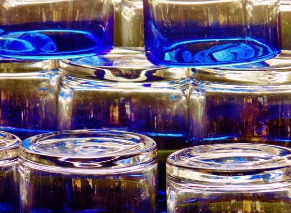 Blue glass