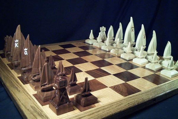 The Sailboat Chess Set by Jim Arnold | ArtWanted.com