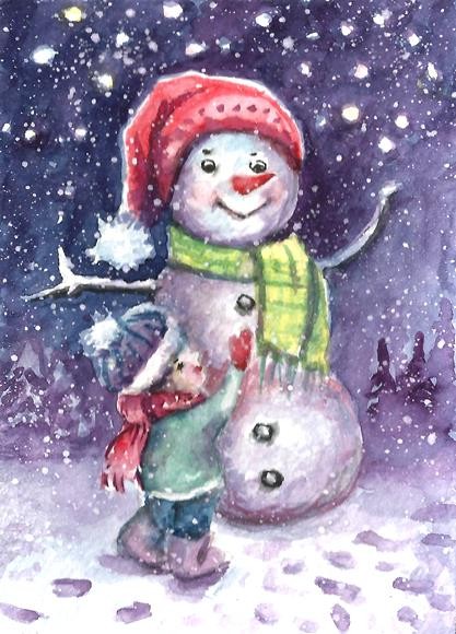 Happy snowman