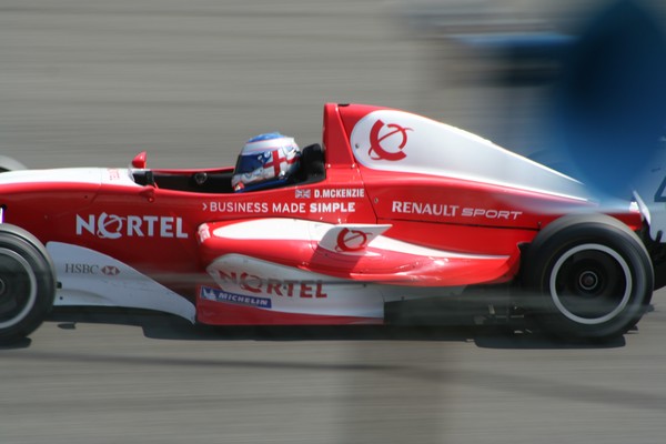 Red Racing Car Blue Blur