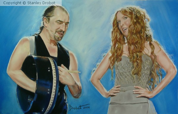 Ray and Lisa onstage