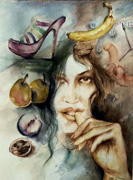 Part2. small details of the woman's head...