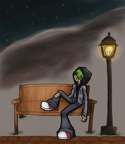Boy on a Bench
