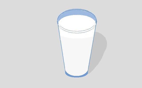 a glass of dairy