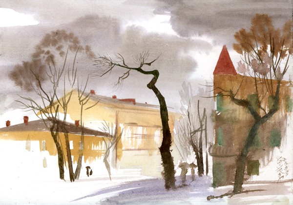 The winter is in Odessa