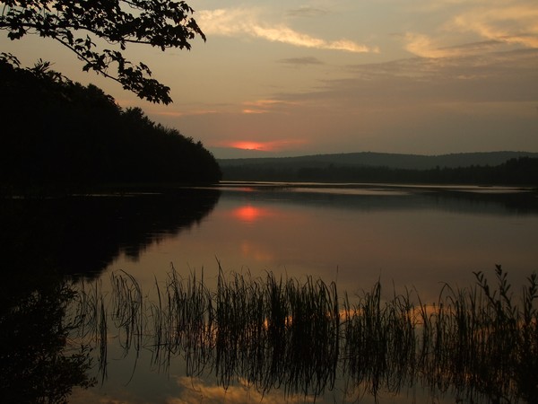 sunset reflection