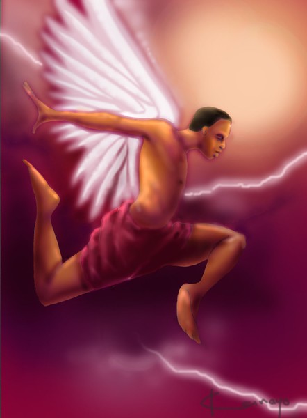 Angel coming
