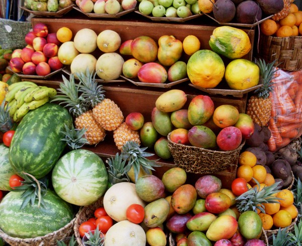 Fruits and vegetables...