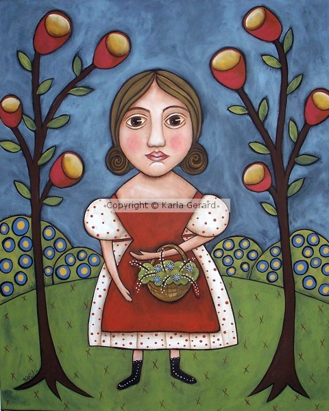 Girl & Basket
