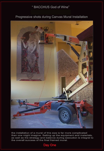 Artist on Life, Canvas Mural Commission