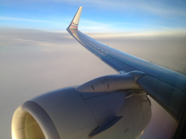 in flight