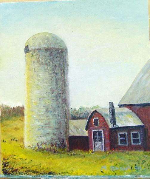 White silo