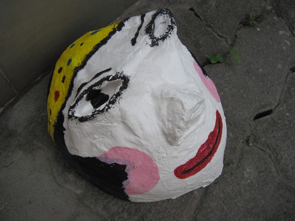 Face in Paper Mache